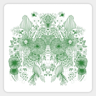 ABSTRACT PATTERN GREEN Magnet